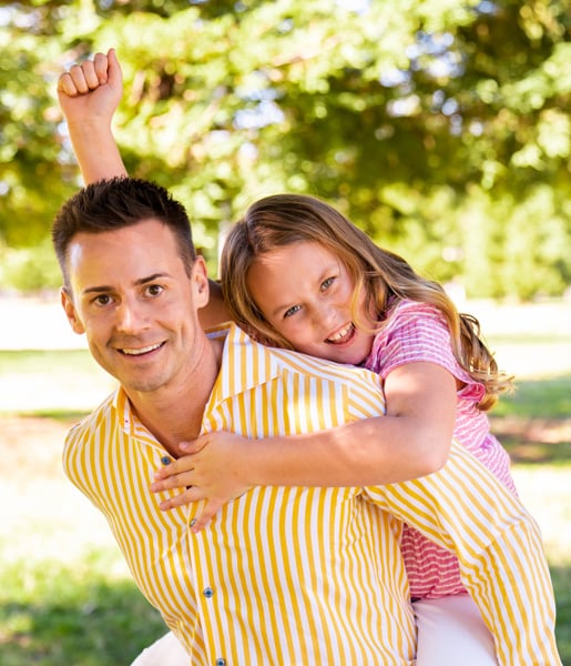 Pete Metz and his daughter.