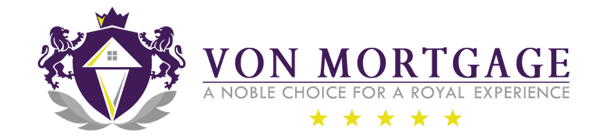 Von Mortgage Logo With Five Stars